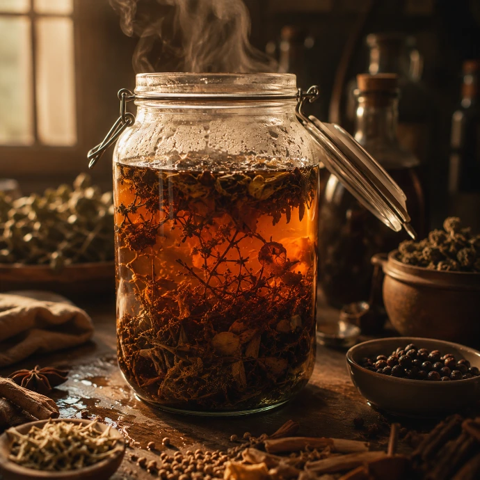 plantes épices et fruits utilisés dans les macérations artisanales
