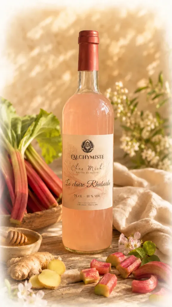 [CHM-LCR-75] La claire Rhubarbe — Vin blanc infusé à la Rhubarbe